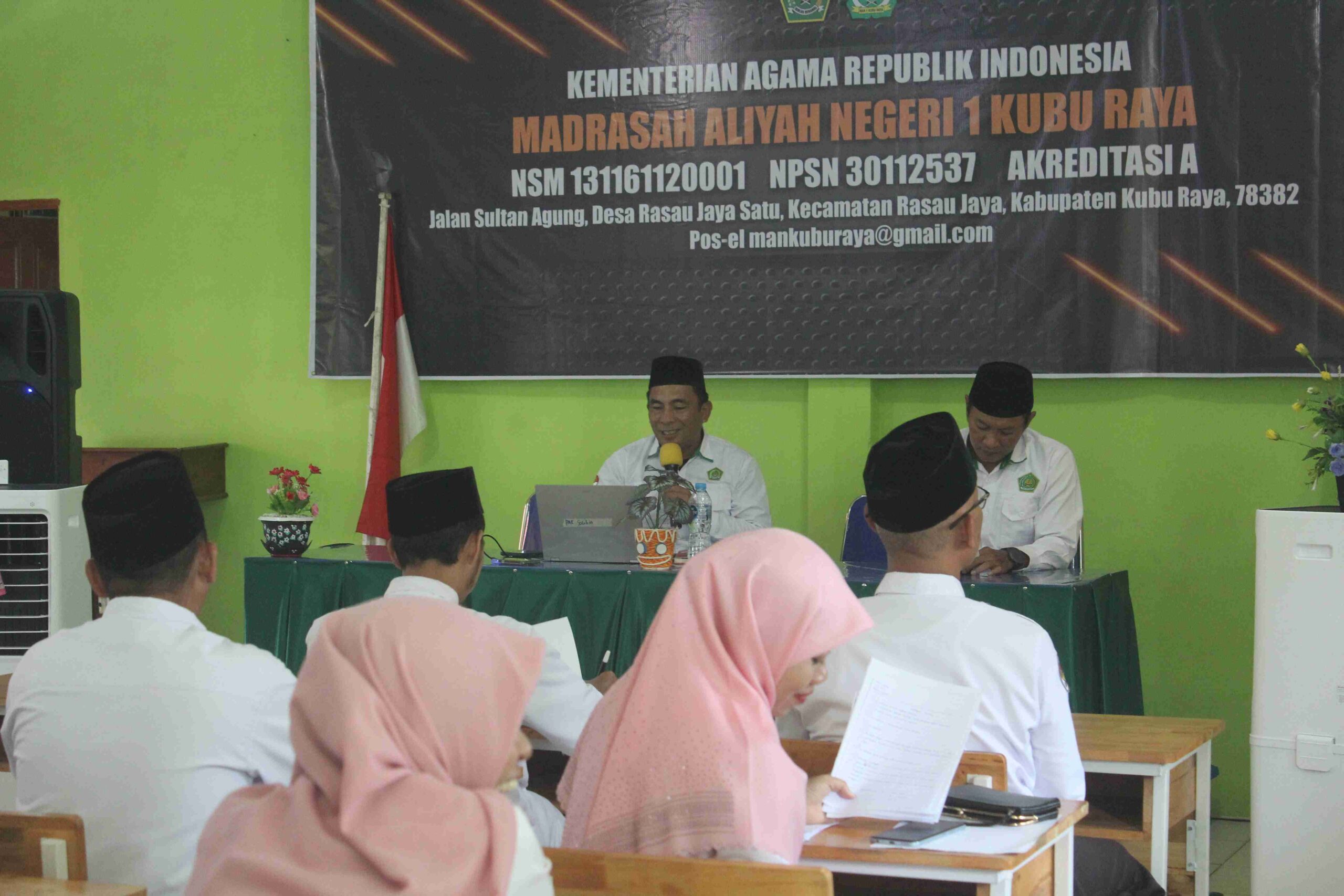 MAN 1 Kubu Raya Gelar Rakor Persiapan PKKM dan Milad MAN 1 Kubu Raya ke-16